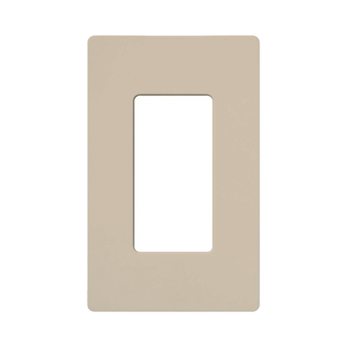 Placa de pared 1 espacio, para atenuador (dimmer), apagador ó control remoto inalámbrico LUTRON.