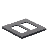 TAPA P/SWITCH /DIMMER 2 ESPACIOS