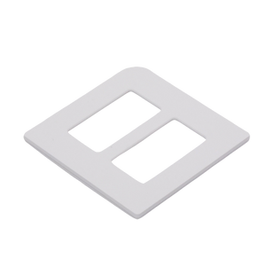 Tapa Color Blanco Satin Snow para interruptor o dimmer Lutron, 2 gang, limpio y moderno