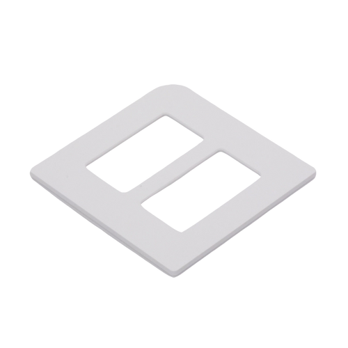 Tapa Color Blanco Satin Snow para interruptor o dimmer Lutron, 2 gang, limpio y moderno