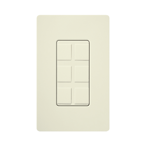 Caja de pared para varios contactos de red o tel, 6 mini espacios