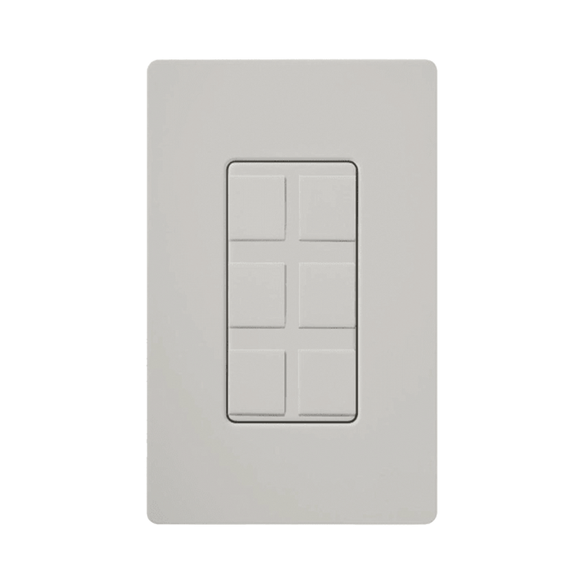 Caja de pared para varios contactos de red o tel, 6 mini espacios