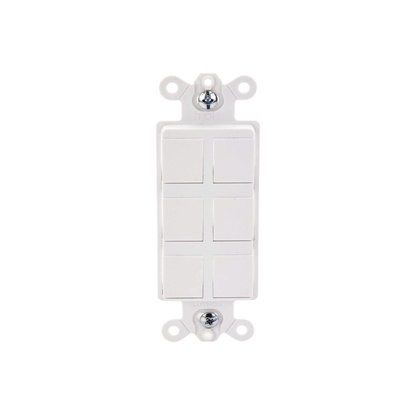 Caja de pared para contactos varios, 6 mini espacios.