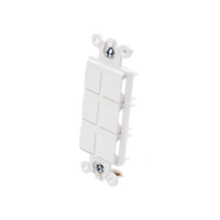Caja de pared para contactos varios, 6 mini espacios.