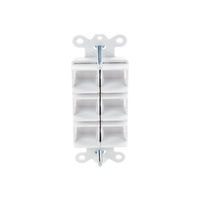 Caja de pared para contactos varios, 6 mini espacios.
