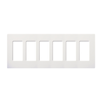 Placa 6 espacios pata dimmer o apagadores Lutron