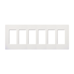 Placa 6 espacios pata dimmer o apagadores Lutron