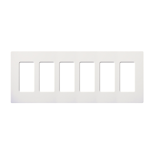 Placa 6 espacios pata dimmer o apagadores Lutron