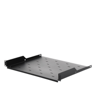 Charola para Soportar Equipos en Rack de 19, Profundidad de 34 cm, Color Negro, 1U