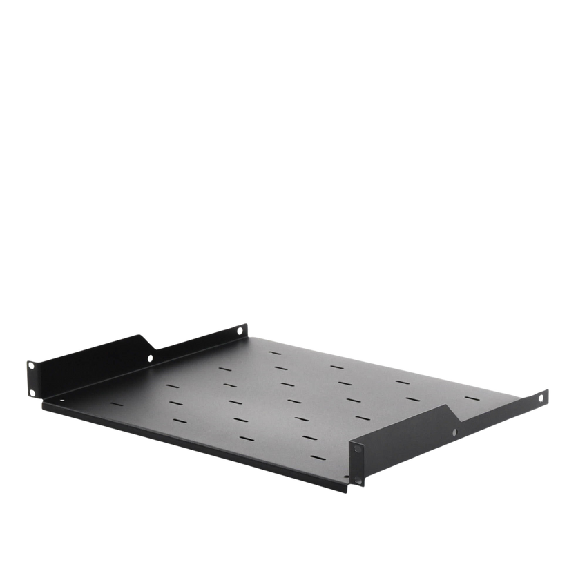 Charola para Soportar Equipos en Rack de 19, Profundidad de 34 cm, Color Negro, 1U