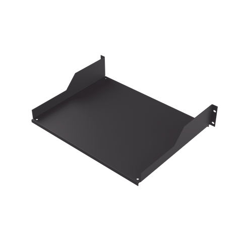 Charola para Soportar Equipos en Rack de 19 in, Profundidad de 34 cm, Color Negro, 2U