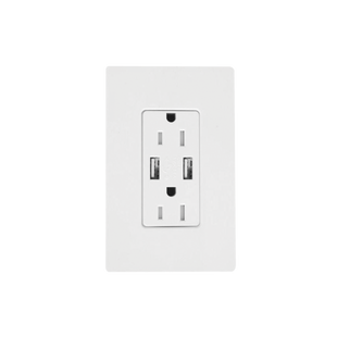 Receptáculo 15 A con puerto USB