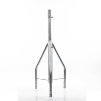 Tramo de Remate / Copete, tubo industrial 1 1/4" con tubo central 2 3/8", galvanizado por electrólisis.