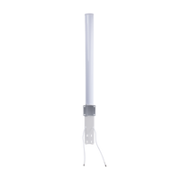 Antena Omnidireccional en 2.4 GHz, Rango de Frecuencias (2.3 - 2.5 GHz), Ganancia de 10 dBi, Doble Polaridad MIMO 2x2, Incluye Jumpers