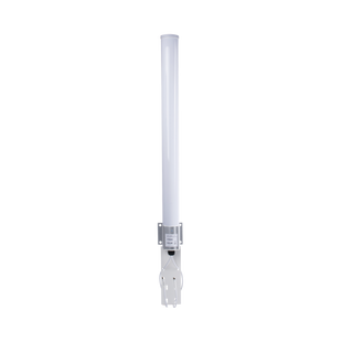 Antena Omnidireccional en 2.4 GHz, Rango de Frecuencias (2.3 - 2.5 GHz), Ganancia de 10 dBi, Doble Polaridad MIMO 2x2, Incluye Jumpers