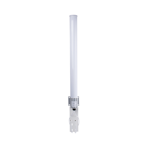 Antena Omnidireccional en 2.4 GHz, Rango de Frecuencias (2.3 - 2.5 GHz), Ganancia de 10 dBi, Doble Polaridad MIMO 2x2, Incluye Jumpers