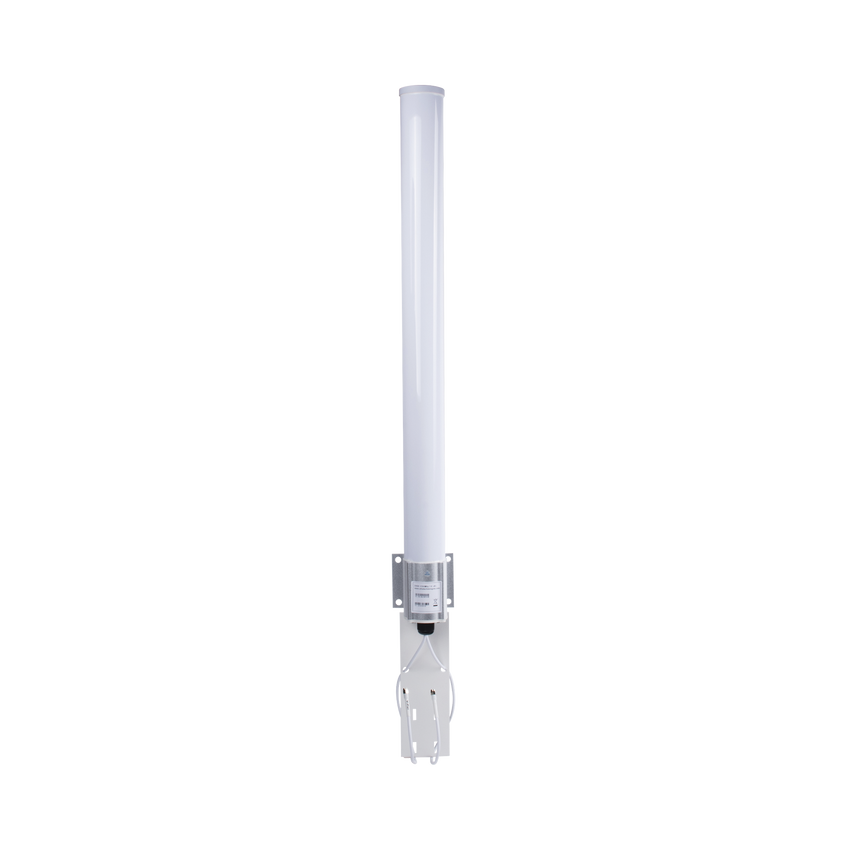 Antena Omnidireccional en 2.4 GHz, Rango de Frecuencias (2.3 - 2.5 GHz), Ganancia de 10 dBi, Doble Polaridad MIMO 2x2, Incluye Jumpers