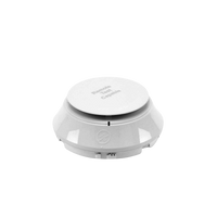 Detector de humo fotoeléctrico direccionable con prueba remota para ducto, color marfil.