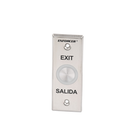 Botón de Salida con Aro Iluminado Color Verde y Rojo / IP65 / Buzzer / Función Toggle (Enclavado) / Temporizador  / Relevador NC/NO/ Uso Exterior e Interior.