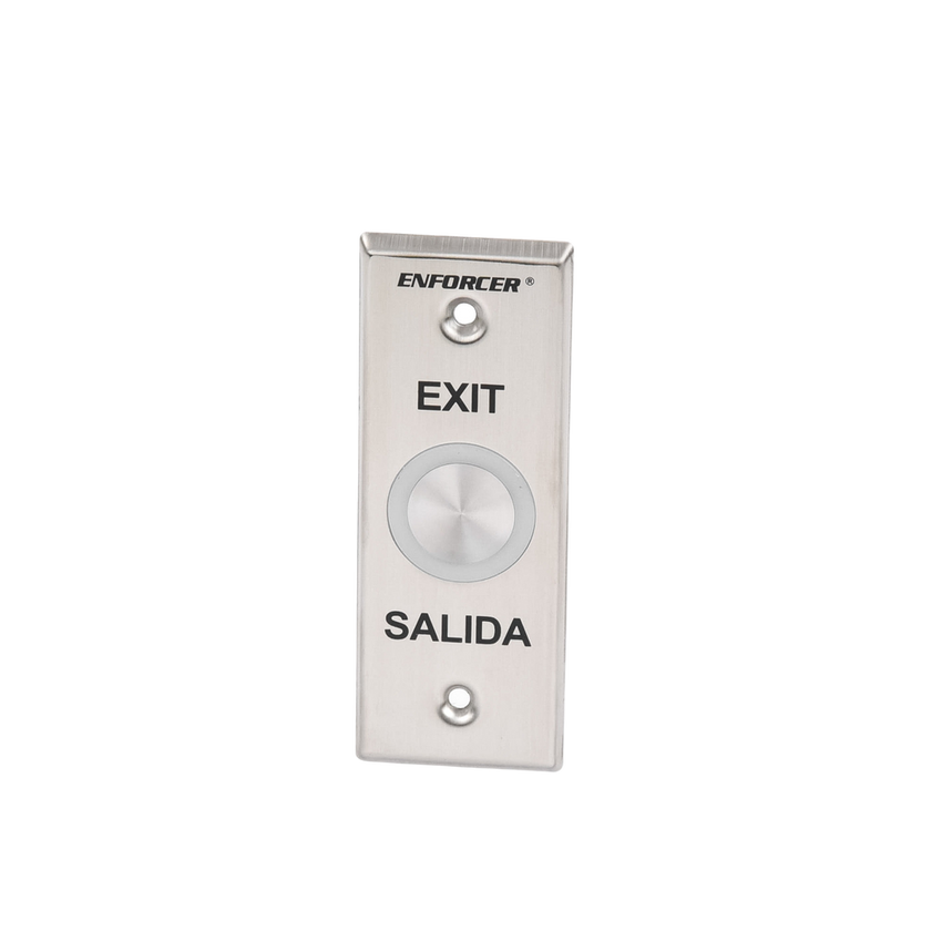 Botón de Salida con Aro Iluminado Color Verde y Rojo / IP65 / Buzzer / Función Toggle (Enclavado) / Temporizador  / Relevador NC/NO/ Uso Exterior e Interior.