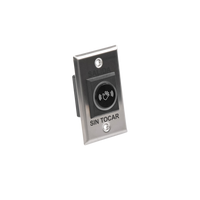 Botón de Salida sin Contacto / Sensor IR / Iluminado / Normalmente Abierto y Cerrado / Distancia Ajustable de Detección /  Rele Ajustable de 0.5 a 30 Segundos / Uso Interior