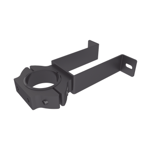 Soporte de pared con abrazadera para poste