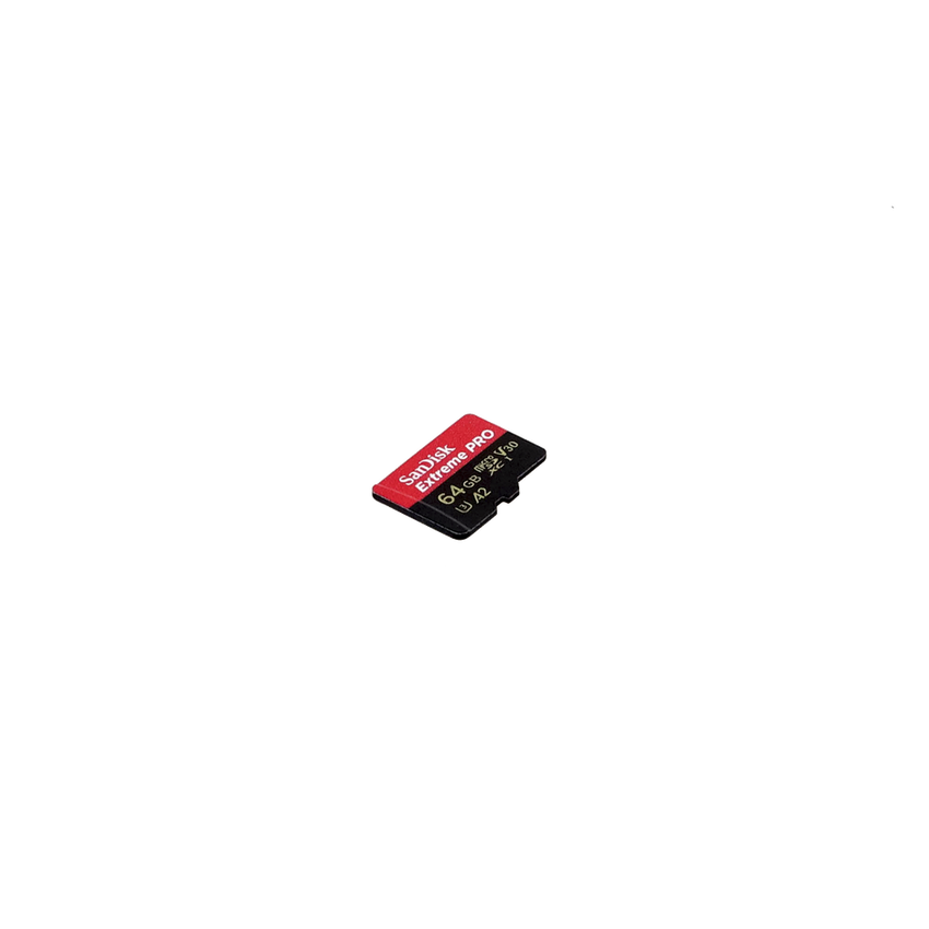 SANDISK EXTREME PRO MICROSD CARD 64GB, INCLUYE ADAPTADOR