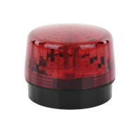 Luz Estroboscópica LED (35) / Patrones de Parpadeo Ajustables / 8 Patrones / Batería de Respaldo / 12-24 Vcc/Vca / Resistente al Clima IP66/IP55
