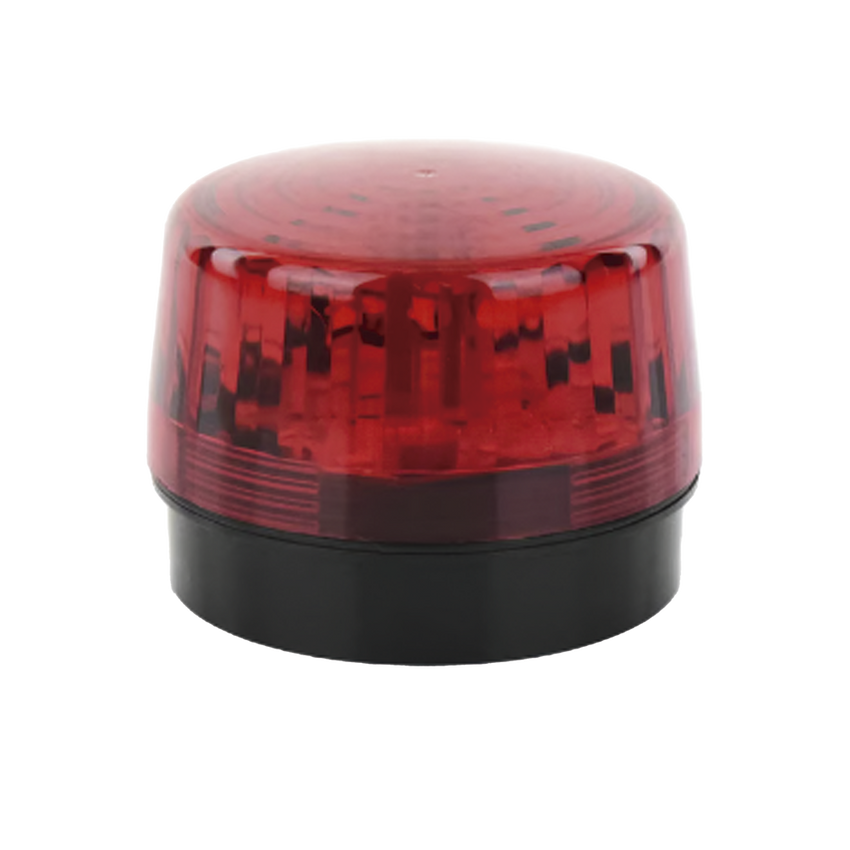 Luz Estroboscópica LED (35) / Patrones de Parpadeo Ajustables / 8 Patrones / Batería de Respaldo / 12-24 Vcc/Vca / Resistente al Clima IP66/IP55