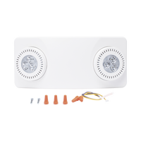 Luz de Emergencia Dual LED /520lm/uso rudo/montaje en pared o techo/batería de respaldo incluida