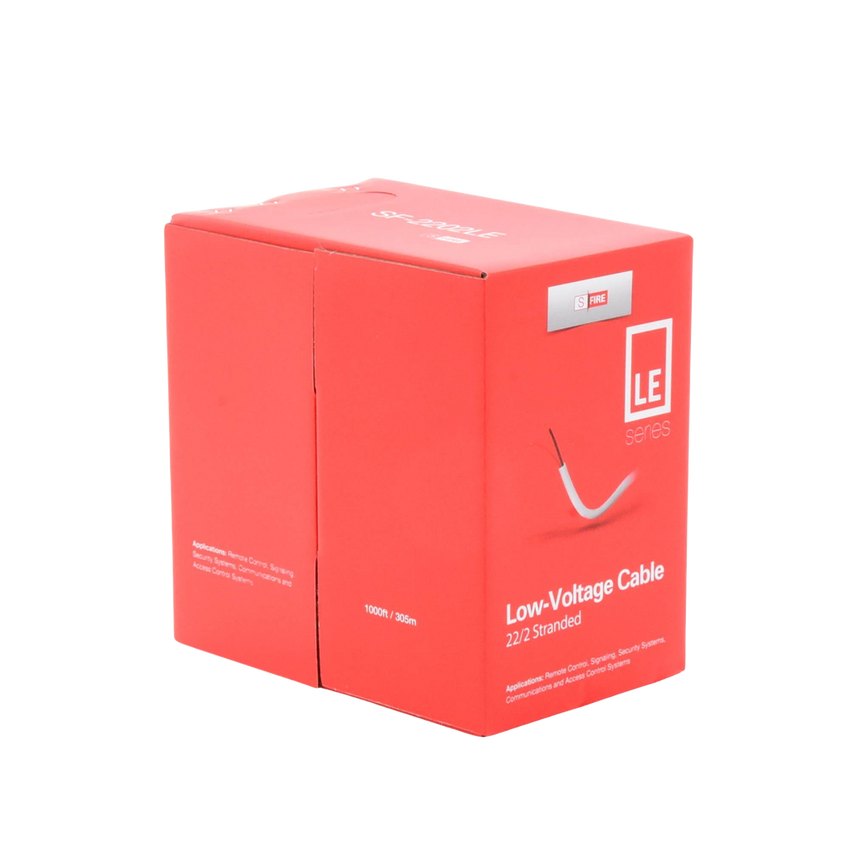 Bobina de 305 Metros (1000 Pies) de Cable / 2 x 22 AWG / Tipo CCA de Color Blanco / Aplicaciones en Alarmas de Intrusi�n/Control de Acceso/Automatizaci�n/ Interfonos y TV Porteros