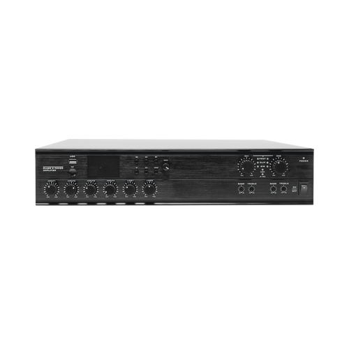 Amplificador Mezclador Matricial | 2 zonas | 240w por canal | 6 entradas | Receptor de medios