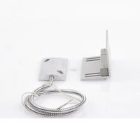 Contacto magnético para piso uso rudo con 55cm de cable blindado / GAP 75mm / Placa de montaje de "L".