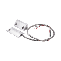 Contacto Magnético para Piso, Salida Dual NC/NA, GAP 65mm, Cubierta de Aluminio con 55cm de Cable Blindado