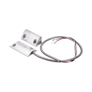Contacto Magnético para Piso, Salida Dual NC/NA, GAP 65mm, Cubierta de Aluminio con 55cm de Cable Blindado
