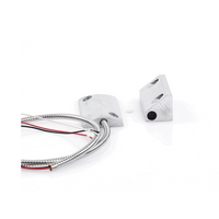 Contacto Magnético para Piso, Salida Dual NC/NA, GAP 65mm, Cubierta de Aluminio con 55cm de Cable Blindado