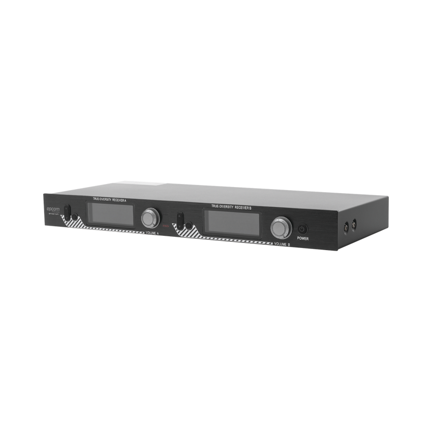 Kit de Microfonía inalámbrico | 2 Micrófonos de mano | Receptor UHF | Pantalla LCD | 200 Canales | Gran cobertura