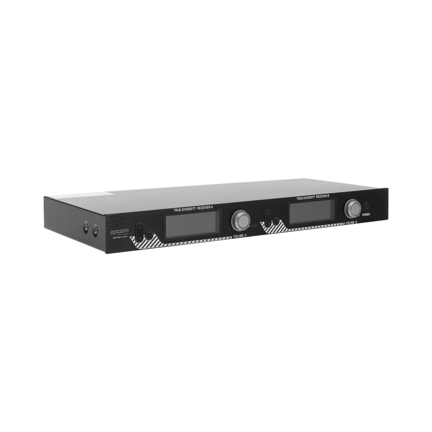 Kit de Microfonía inalámbrico | 2 Micrófonos de mano | Receptor UHF | Pantalla LCD | 200 Canales | Gran cobertura