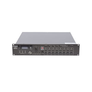 Controlador de Evacuación Por Voz | 500 W | 8 Zonas independientes | 4 entradas de audio y 2 entradas de micrófono