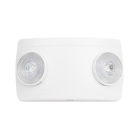 Luz de Emergencia Dual LED ultra compacta/150 lúmenes/Luz fría/Batería de Respaldo Incluida/Botón de test.