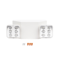 Luz LED de Emergencia Dual LED /150 lúmenes/Luz fría/Batería de Respaldo Incluida/Botón de test.