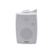 Altavoz de Pared de 2 vías | Woofer 4in + 1.5in | 2.5W - 20W | Para Sistemas 70/100V y 8 ohms | Material ABS | Rejilla y Bracket de Metal | Color Blanco