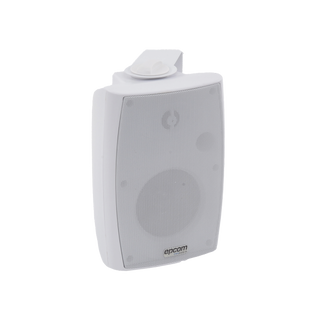 Altavoz de Pared de 2 vías | Woofer 4in + 1.5in | 2.5W - 20W | Para Sistemas 70/100V y 8 ohms | Material ABS | Rejilla y Bracket de Metal | Color Blanco