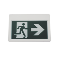 Letrero LED de Señalización de salida "Hombre Corriendo"/ Alto brillo / Uso en pared, lateral o techo / Batería de Respaldo Incluida con hasta 120 minutos de duracion