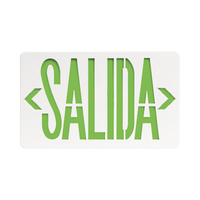 Letrero LED DUAL de SALIDA Universal con alto brillo/uso en pared, lateral o techo/Batería de Respaldo Incluida.