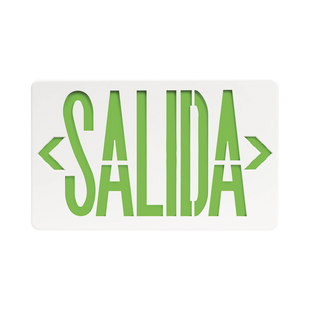 Letrero LED DUAL de SALIDA Universal con alto brillo/uso en pared, lateral o techo/Batería de Respaldo Incluida.