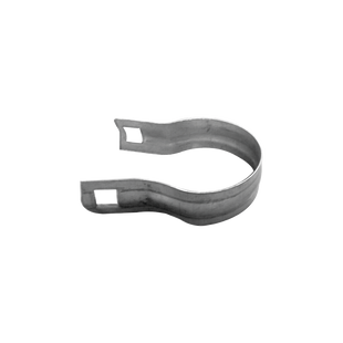 Aislador de paso o esquina con abrazadera incluida de 33-38mm para uso en tubería de malla ciclónica.