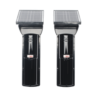 Detector fotoelectrico con CELDA SOLAR; DE 3 RAYOS; alcance exterior 100 m / 4 frecuencias