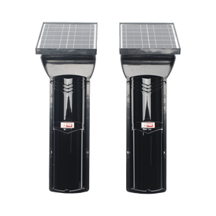 Detector fotoelectrico con CELDA SOLAR; DE 3 RAYOS; alcance exterior 100 m / 4 frecuencias