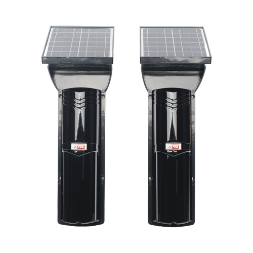 Detector fotoelectrico con CELDA SOLAR; DE 3 RAYOS; alcance exterior 100 m / 4 frecuencias